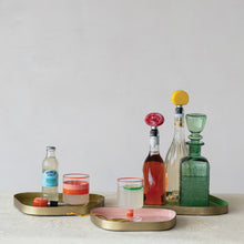 Load image into Gallery viewer, Enameled Metal Organic Shaped Trays

