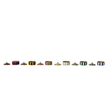 Load image into Gallery viewer, Brass &amp; Resin Striped Circus Box
