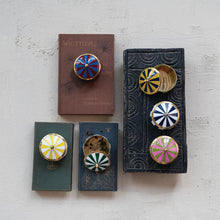 Load image into Gallery viewer, Brass &amp; Resin Striped Circus Box
