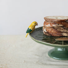 Load image into Gallery viewer, Stoneware Pedestal with 3D Bird
