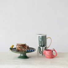 Load image into Gallery viewer, Stoneware Pedestal with 3D Bird
