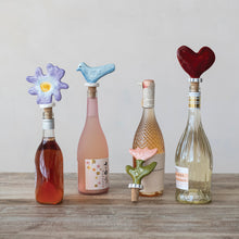 Load image into Gallery viewer, Handmade Stoneware &amp; Cork Bottle Stopper
