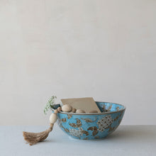 Load image into Gallery viewer, Hand-Painted Stoneware Bowl
