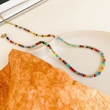 Load image into Gallery viewer, Estelle Beaded Multi Color Necklace
