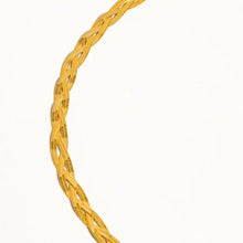 Load image into Gallery viewer, Vedette 18K Gold Non-Tarnish Braided Snake Chain Necklace
