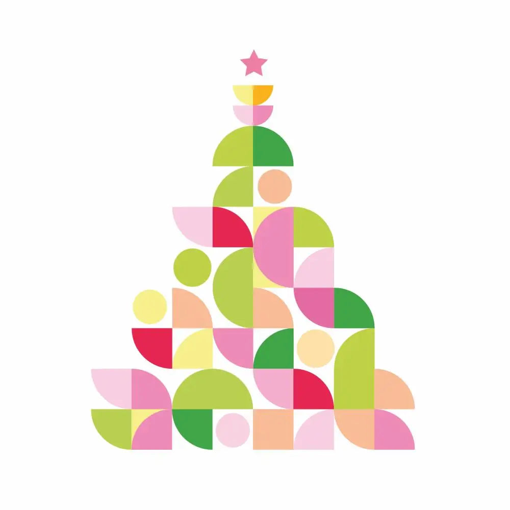 Beverage Napkins - Graphic Christmas Tree