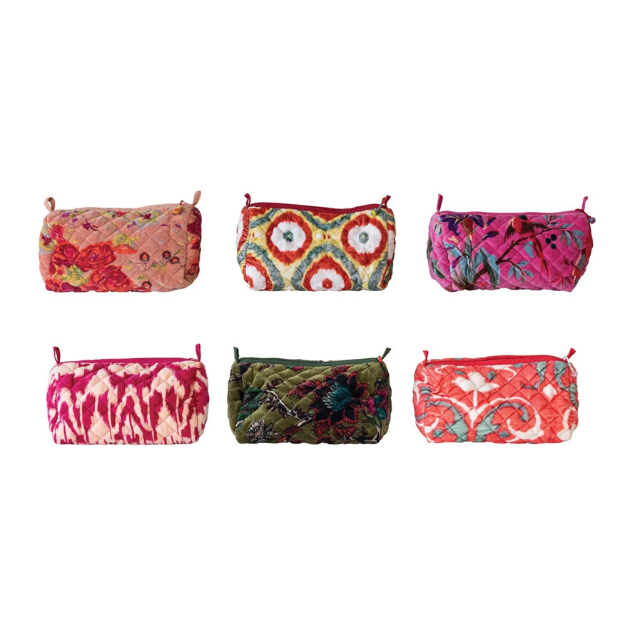 Zip Pouch w/ Interior Pockets & Coating, 6 Styles