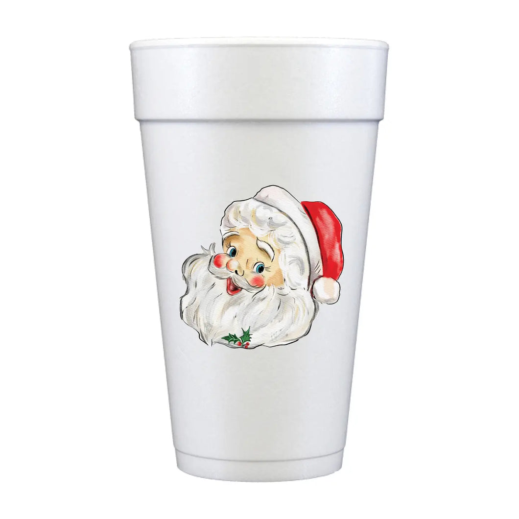 Foam Cups - Jolly Santa