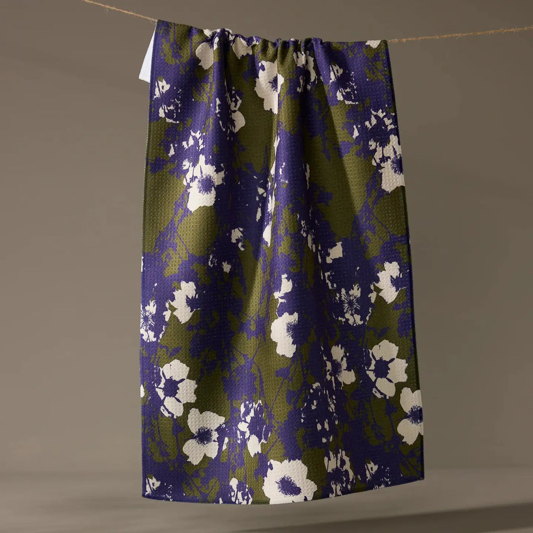 Geometry Tea Towel - Oliveberry