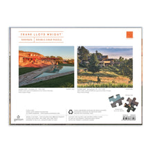 Load image into Gallery viewer, Puzzle: Frank Lloyd Wright Taliesin and Taliesin West Double-Sided 500 Piece Jigsaw Puzzle

