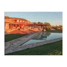 Load image into Gallery viewer, Puzzle: Frank Lloyd Wright Taliesin and Taliesin West Double-Sided 500 Piece Jigsaw Puzzle
