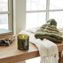 Load image into Gallery viewer, Thymes Frasier Fir Green Glass Candle

