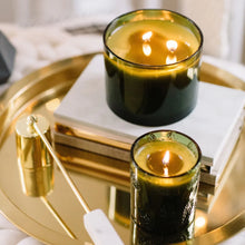 Load image into Gallery viewer, Thymes Frasier Fir Green Glass Candle
