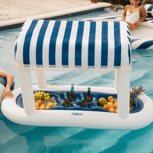 Load image into Gallery viewer, FUNBOY: Floating Cabana Bar - Navy &amp; White Striped
