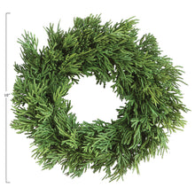 Load image into Gallery viewer, Faux Cedar Wreath
