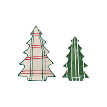 Load image into Gallery viewer, Patterned Ceramic Tree Shaped Plates

