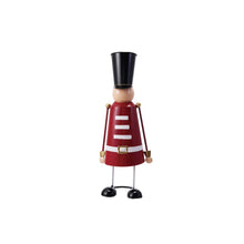Load image into Gallery viewer, Metal Holiday Soldier with Spring

