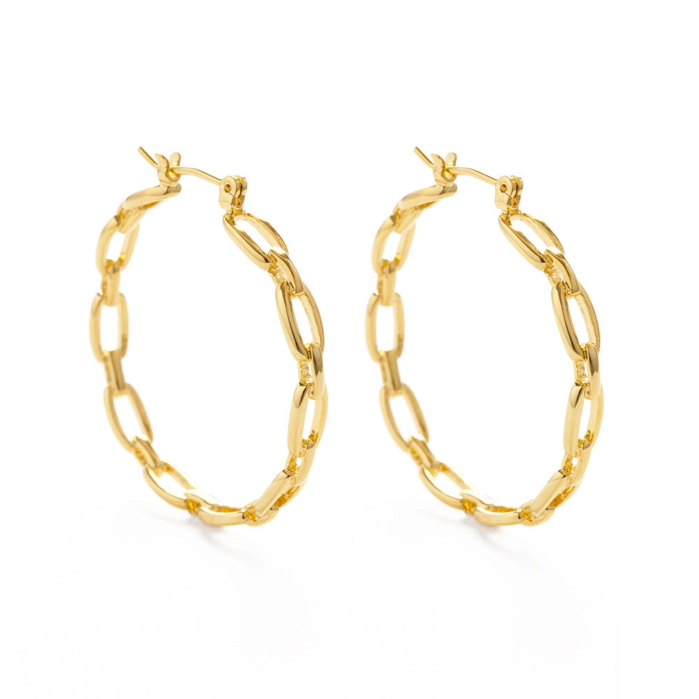 Chain Hoop Earrings