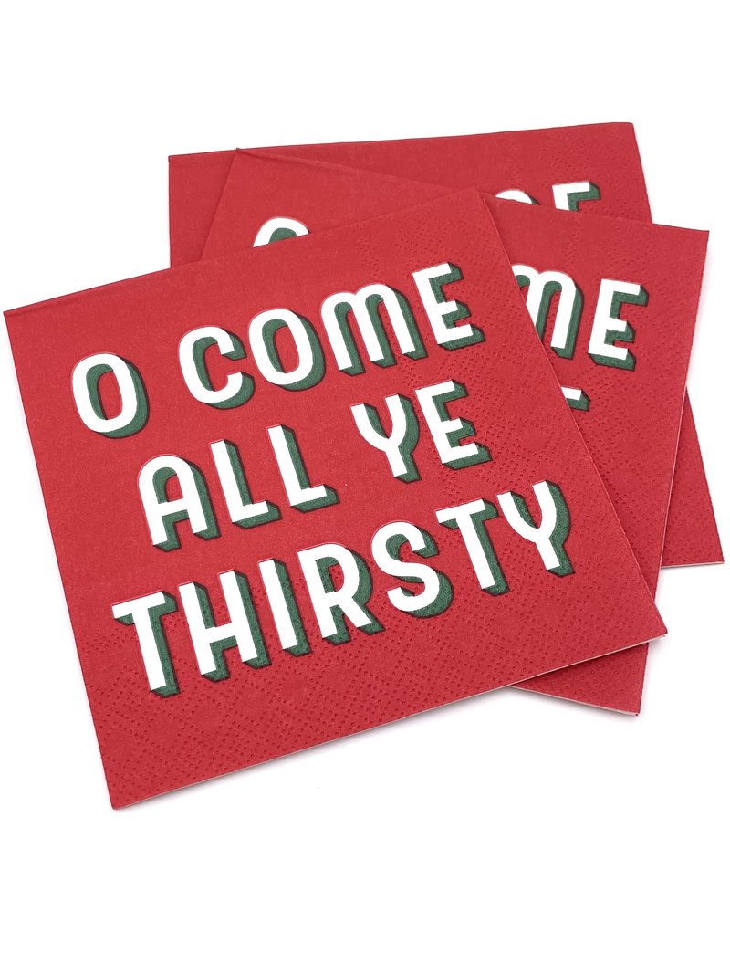 Beverage Napkins - O Come All Ye Thirsty