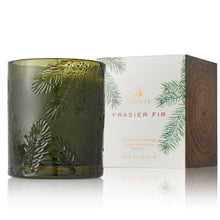 Load image into Gallery viewer, Thymes Frasier Fir Green Glass Candle
