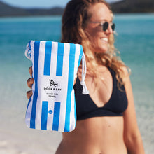 Load image into Gallery viewer, Dock &amp; Bay Quick Dry Beach Towel | Cabana Collection | Bondi Blue
